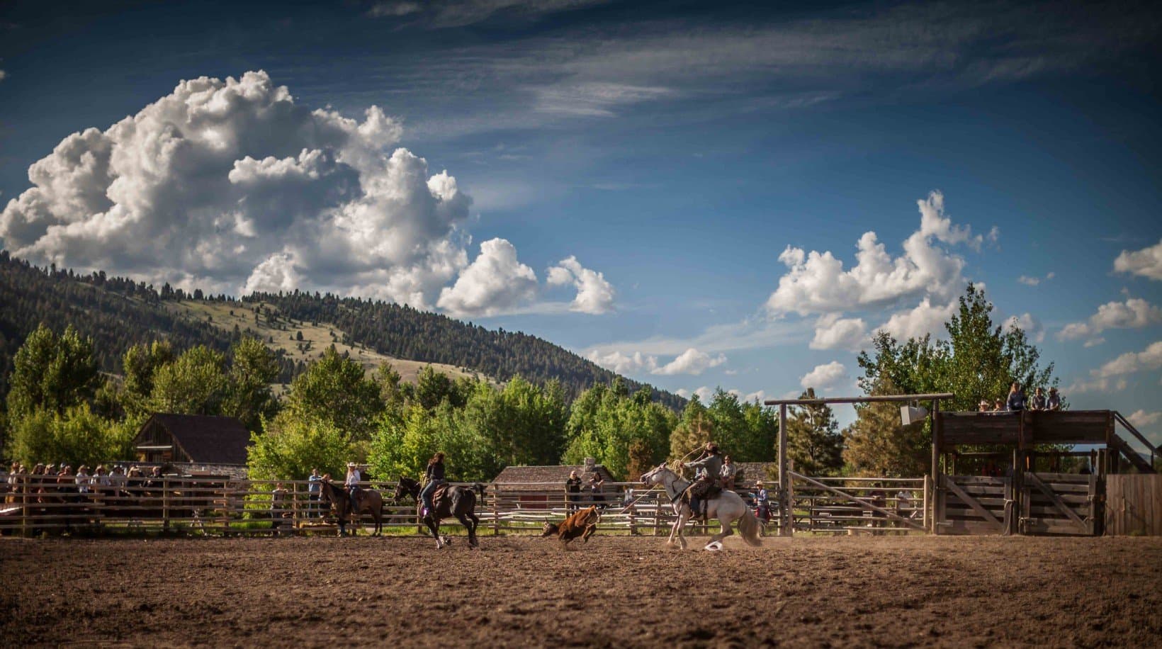 The Ranch at Rock Creek's beautiful Camp Roosevelt arena, with photography by Robert Cole