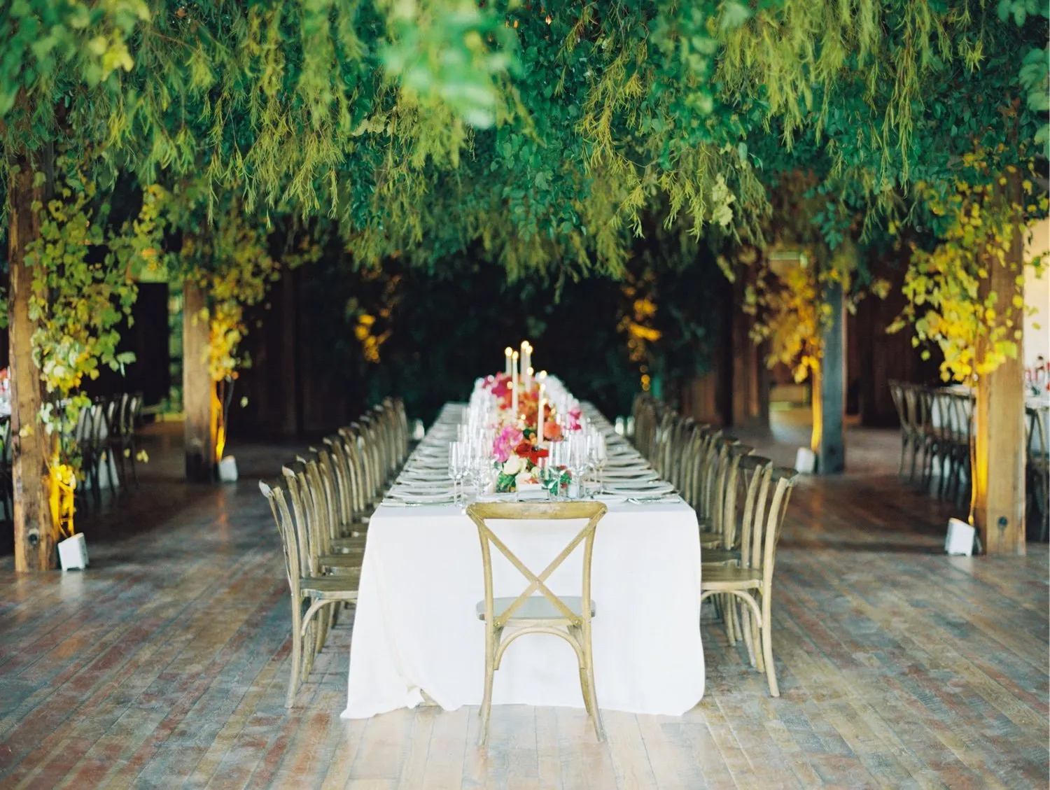 A long dining table