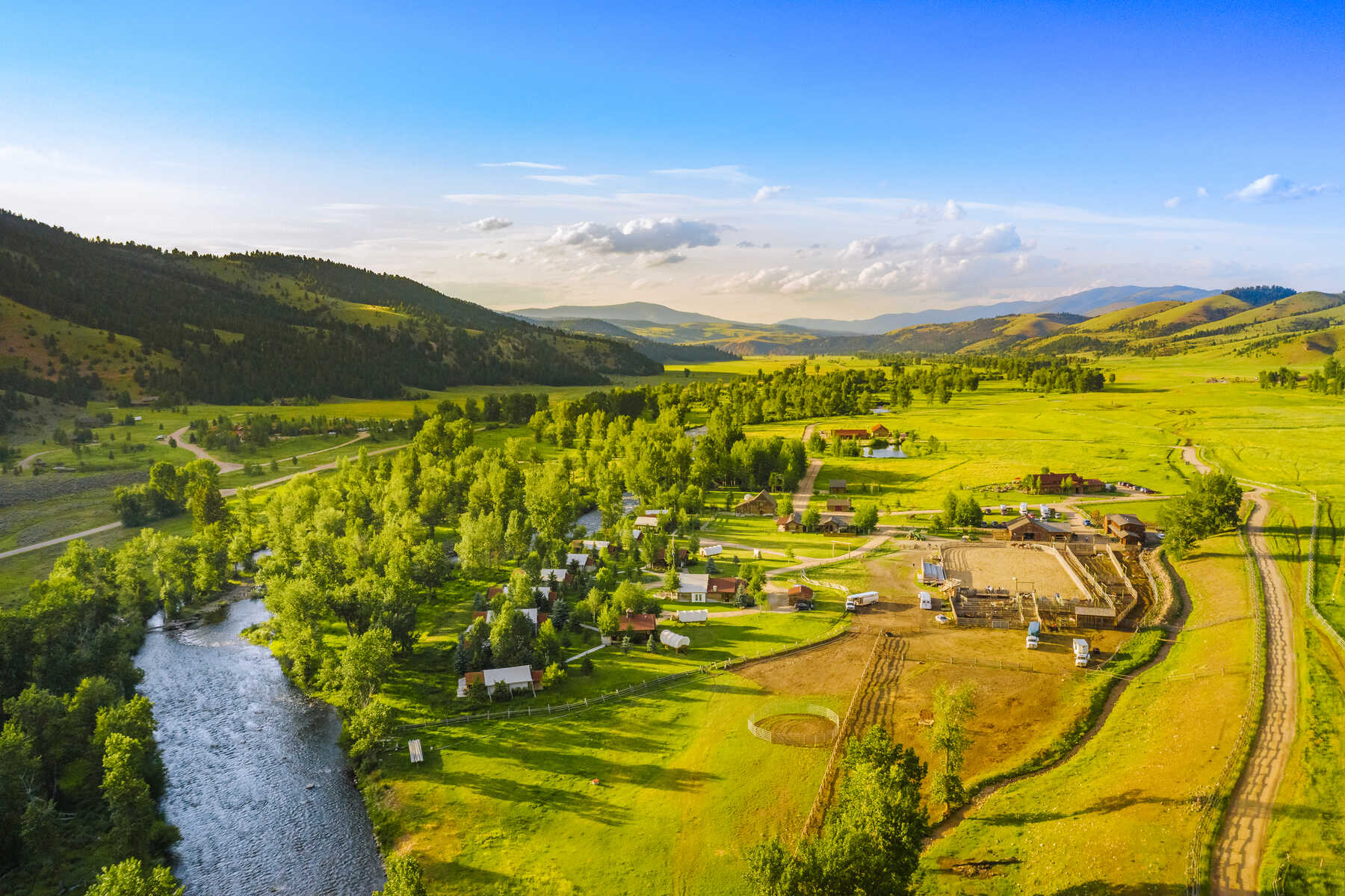 Aerial view of The Ranch at Rock Creek