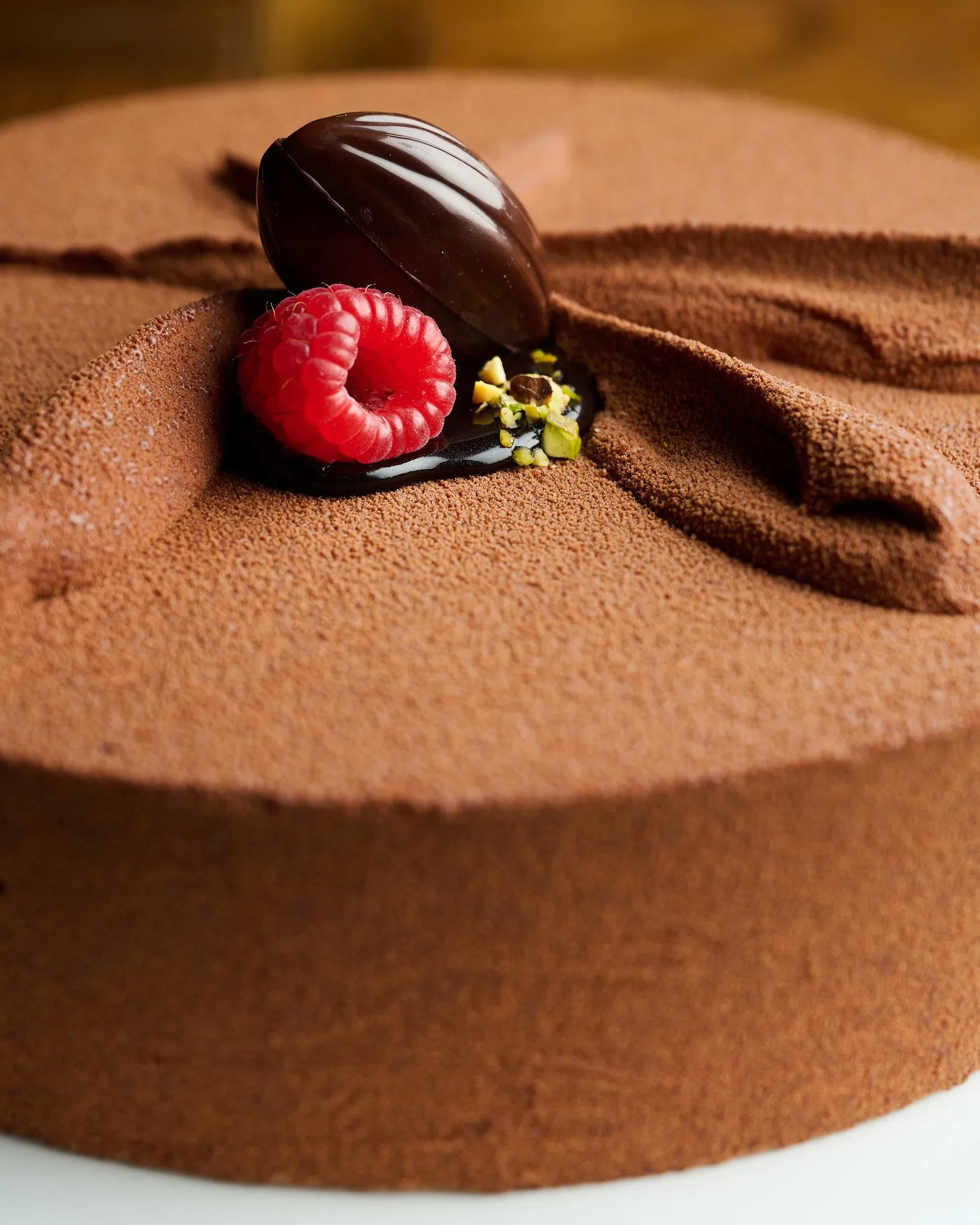 Chocolate Raspberry Mousse Cake